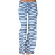 Casual Loose Stripe Elastic Waist Women Pants