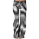 Casual Loose Stripe Elastic Waist Women Pants