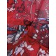 Bohemian Women V-Neck Floral Printed High Waist Flared Sleeve Chiffon Dress