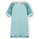 Fashion Women Summer Maxi Loose Lace Short Sleeve Round Neck Dresses