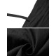 M-5XL Women Solid Color V-Neck Strap Dress with Belt