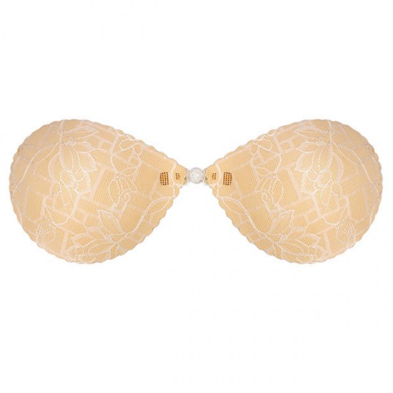 Front Closure Seamfree Strapless Gather Self-adhesive Nu Bra