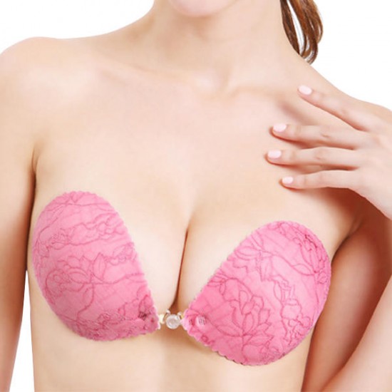 Front Closure Seamfree Strapless Gather Self-adhesive Nu Bra