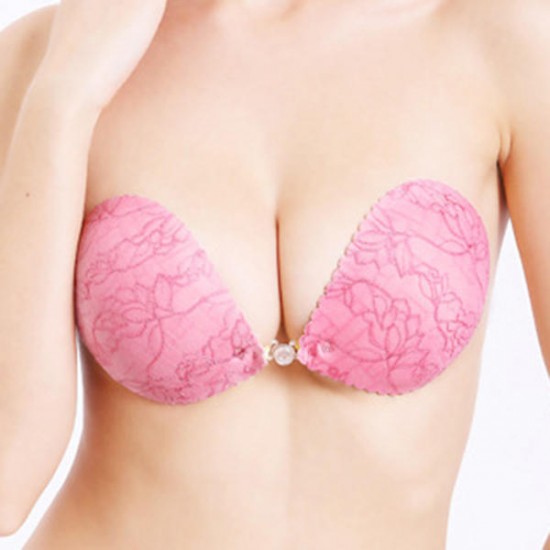 Front Closure Seamfree Strapless Gather Self-adhesive Nu Bra