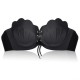 Gather Plunge Shell Shape Sticky Invisible Women Nu Bra