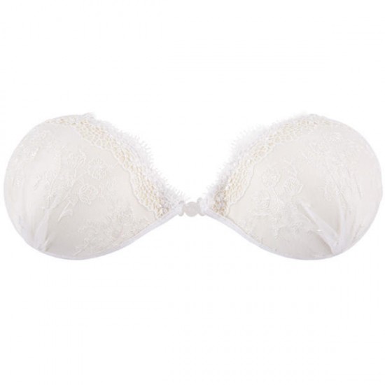 Lace Push Up Seamless Strapless Invisible Silicone Breathable Nu Bra