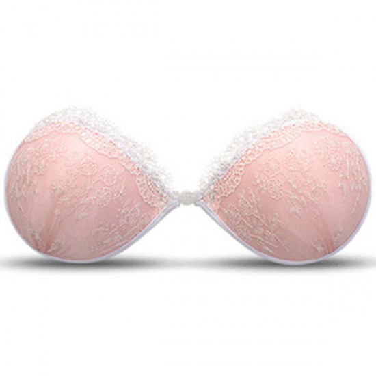 Lace Push Up Seamless Strapless Invisible Silicone Breathable Nu Bra