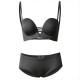 Gather Glaze One Piece Side Six Hooks Seamless Underwire Bra Set