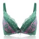 Lace Underwire Floral Printing Adjusted Bra Set Lingerie