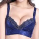 Alluring Wireless Cozy Gather Thin Cup Elegant Lacy Floral Bra