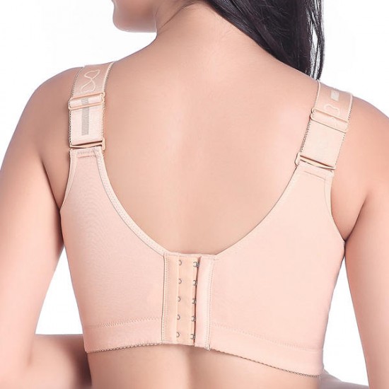 Anti Sagging Wireless Deep V Full Coverage Adjusted Vest Bra