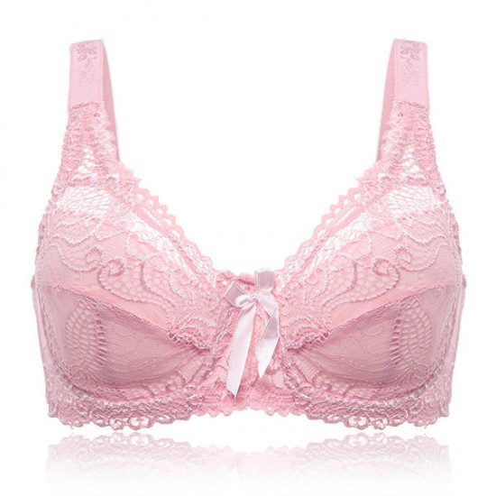 C Cup Sexy Lace Wireless Deep Plunge Adjusted Thin Bras