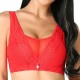 CD Cup Wireless Soft Floral Lace Adjusted Cami Bras