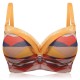 Camouflage Plunge Mid Thick Comfortable Push Up Bra