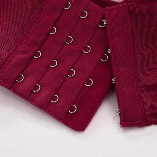Comfort Wire Free Lace Fixed Straps Comfort Mesh Cami Women Bra