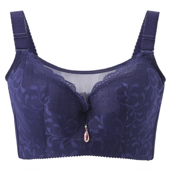 Comfy Gathered Adjustment Wrap Chest Anti Emptied Thin Bra