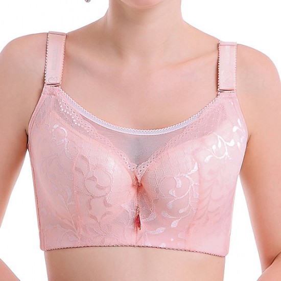 Comfy Gathered Adjustment Wrap Chest Anti Emptied Thin Bra