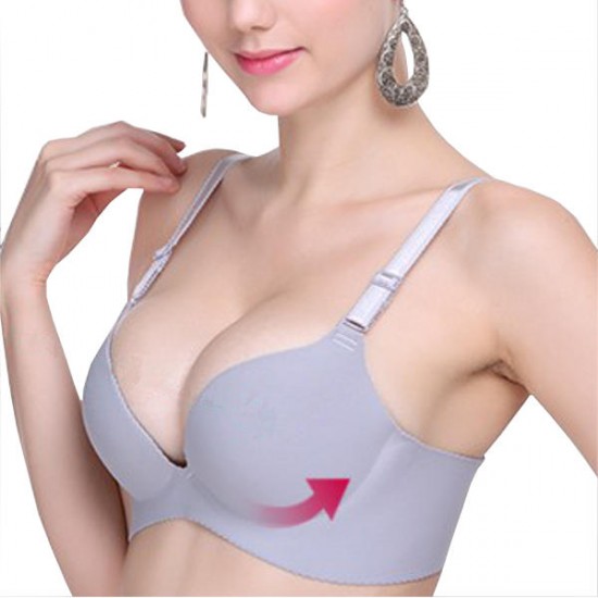 Push Up Adjustable Seamless Glaze Bra Brassiere Intimate