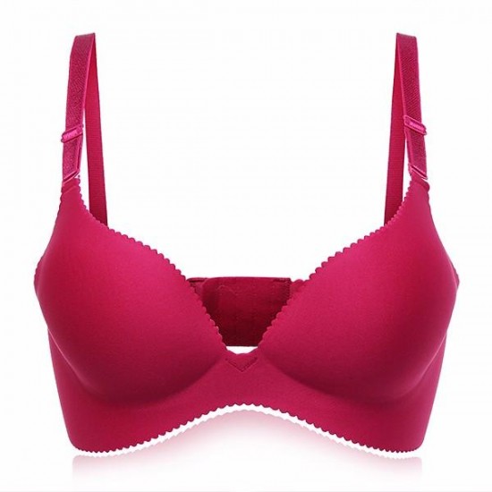 Push Up Adjustable Seamless Glaze Bra Brassiere Intimate