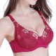 Push Up Sexy Lace Embroidery Underwire Adjusted Thin Bra