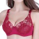 Push Up Sexy Lace Embroidery Underwire Adjusted Thin Bra