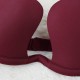 Sexy Dark U Seamless Milk Silk Push UP Brassiere Beauty Back Cross Straps Bras