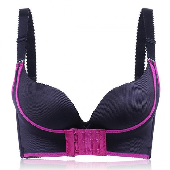 Women Sexy Seamless Wireless Under Thick Thin Cup Bra Front Closure Adjustable Underwear