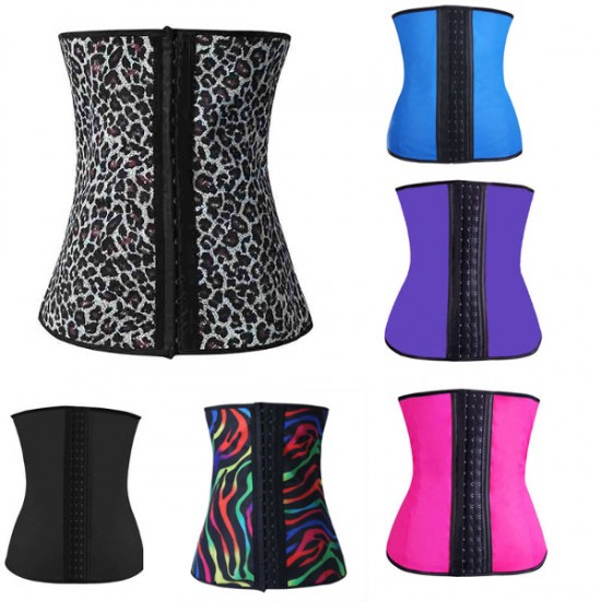 9 Latex Steel Boned Waist Trainer For Lose Weight Sport Corset Bustiers