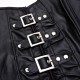 Faux Leather Halter Steampunk Buckle-up Overbust Waist Trainer Vest Corsets