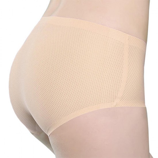 3Pcs Antibacterial Seamless Ice Silk Mid Waist Abdomen Breathable Panties