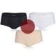 3Pcs Antibacterial Seamless Ice Silk Mid Waist Abdomen Breathable Panties