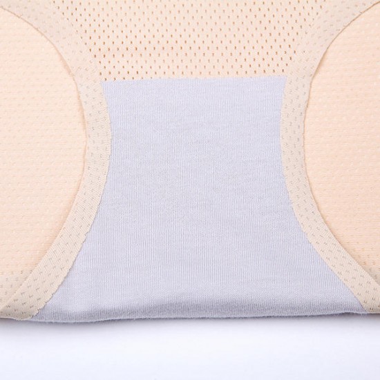 3Pcs Antibacterial Seamless Ice Silk Mid Waist Abdomen Breathable Panties