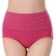 Comfy Breathable Jacquard Hip Lifting Buttock Cotton High Waist Panties