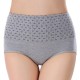 Comfy Breathable Jacquard Hip Lifting Buttock Cotton High Waist Panties