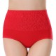 Comfy Breathable Jacquard Hip Lifting Buttock Cotton High Waist Panties