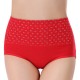 Comfy Breathable Jacquard Hip Lifting Buttock Cotton High Waist Panties