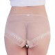 Sexy Perspective Embroidery Mid Waist Comfort Breathable Panties