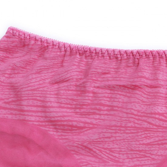 Sexy Women Zebra Stripes Printed Mesh Panties Seamless Breathable Modal Briefs