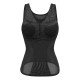 Breathable Lace Translucent Push Up Chest Waist Slim Vest Shapewear