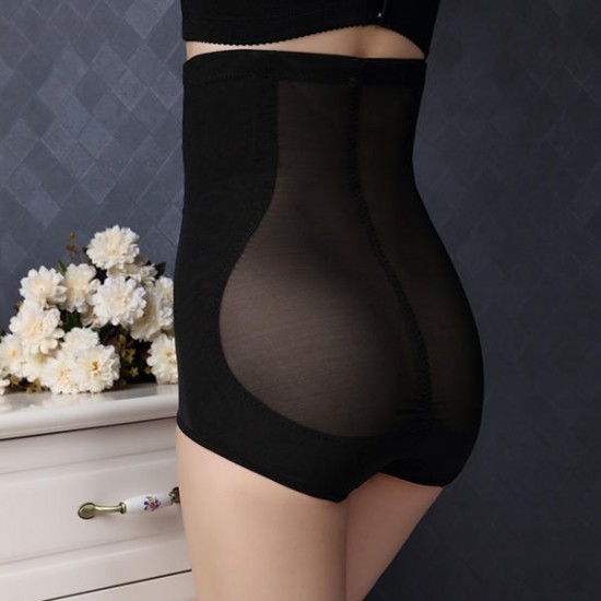 Comfort Flower Printed Hip Lifting Super High Waist Slim Thin Breathable Shapewear