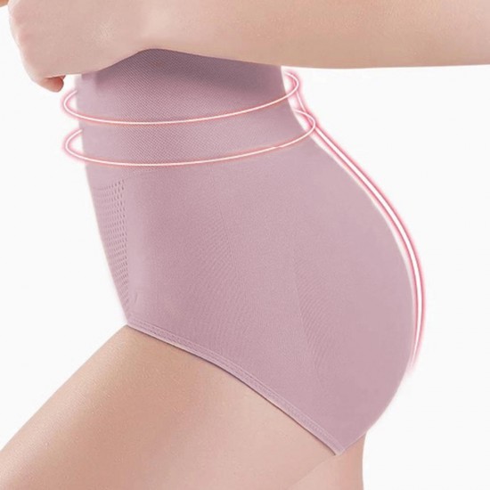 Elastic High Waist Breatnable Hip Up Tummy Control Shaping Panties