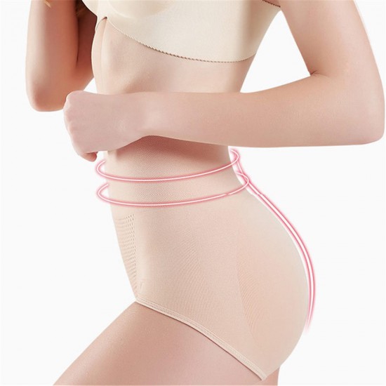 Elastic High Waist Breatnable Hip Up Tummy Control Shaping Panties