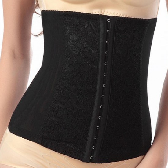 Embroidered Lace Elasticity Steel Boned Underbust Shapewear