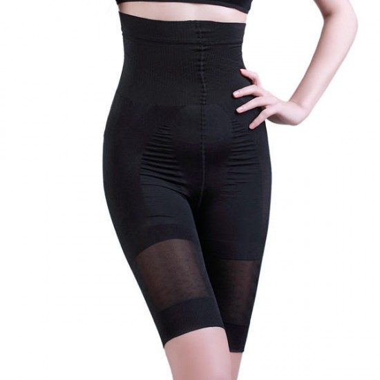 High Waisted Hip Lifting Slimming Thigh Stretchy  Breathable Shapewear