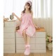 3 Pcs Flannel Bathing Suits Sweety Body Towel Sleepwear Dress With Hair Band Shoes