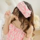 3 Pcs Flannel Bathing Suits Sweety Body Towel Sleepwear Dress With Hair Band Shoes