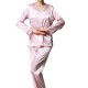 Autumn Soft Loose Silk Lace-trim Sleepwear Suit
