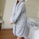 Cartoon Rabbit Thick Robes Coral Fleece With Hat Cute Nightgown