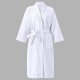 Comfy Cotton Bathrobe Pure Color Long Cardigan Sleepwear For Men Women Couples