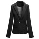 Fashion Casual Slim Ladies Buckle Stripe Lining Suit